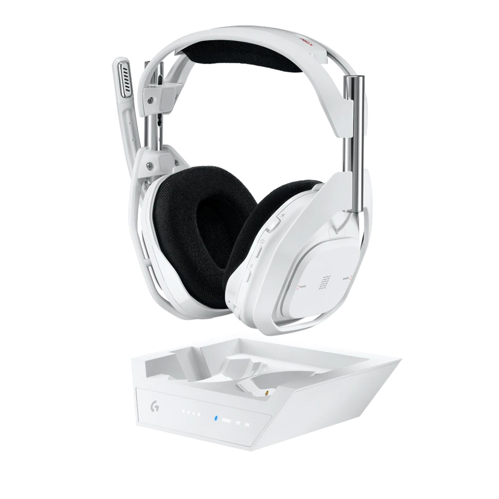 Logitech G Astro A50X Lightspeed 無線遊戲耳機 (支援PC, Xbox, PS5) 連基座(白色)