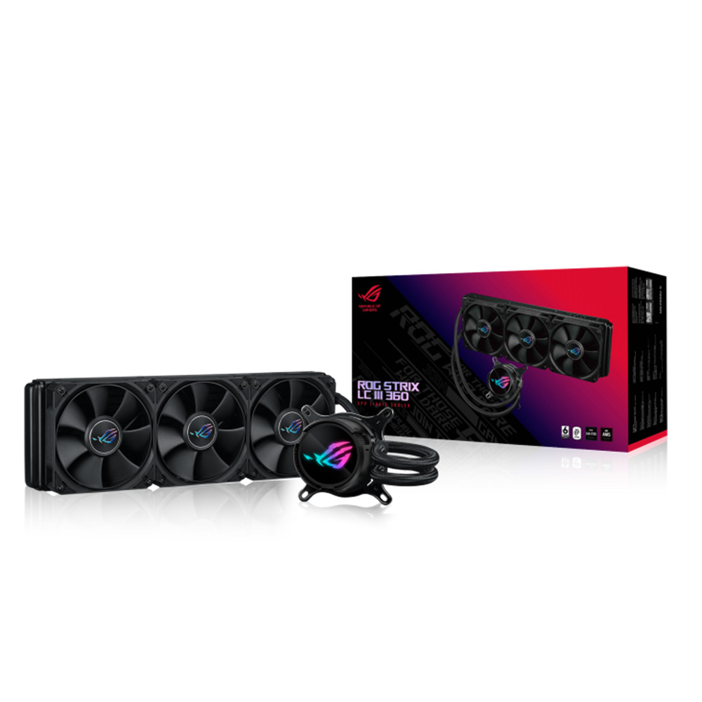 ASUS ROG STRIX LC III 水冷散熱器(黑色-Non ARGB-360mm)
