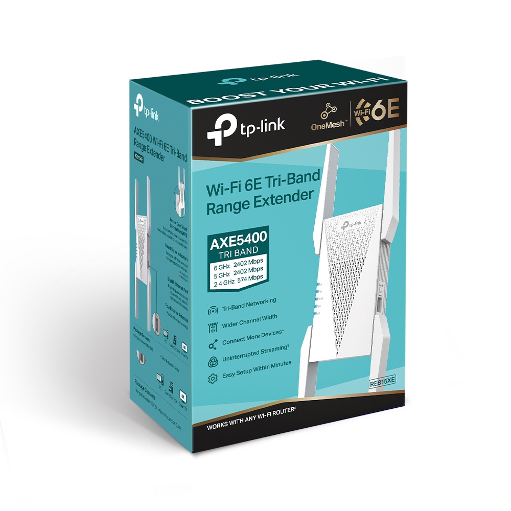 TP-Link RE815XE AXE5400 Mesh WiFi 6E 訊號延伸器