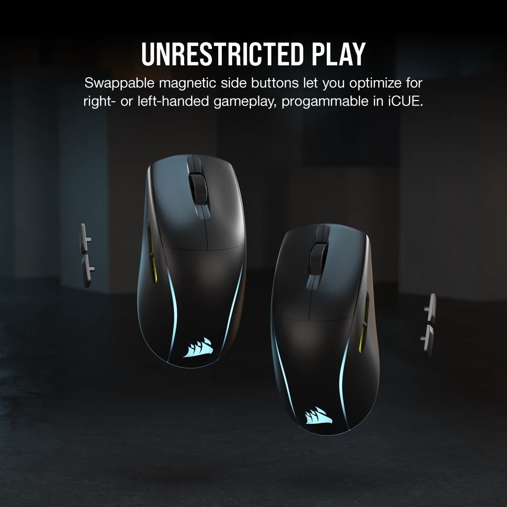Corsair M75 Wireless Lightweight RGB 超輕量 無線遊戲滑鼠(黑色)