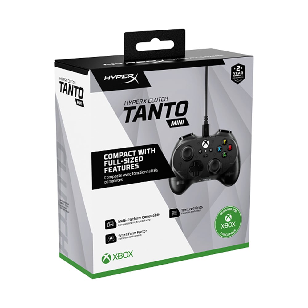 HyperX Clutch Tanto Mini 有線遊戲控制器(黑色)