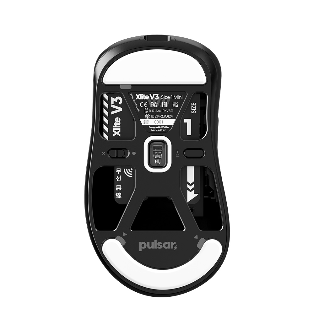 Pulsar Xlite V3 Size 1 無線遊戲滑鼠(黑色)