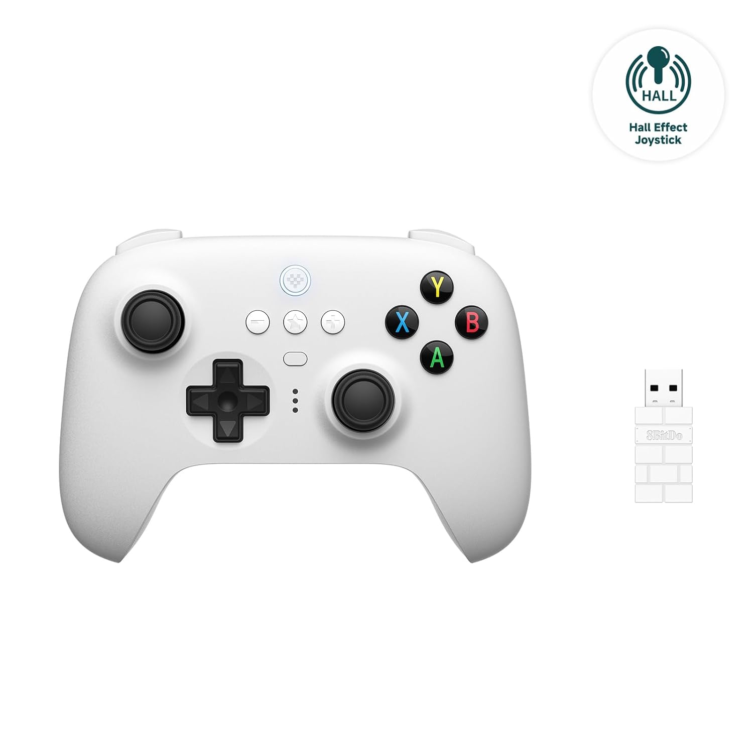 8BitDo 八位堂 獵戶座Ultimate無線控制器連充電座(2.4G 霍爾效應版)(白色)