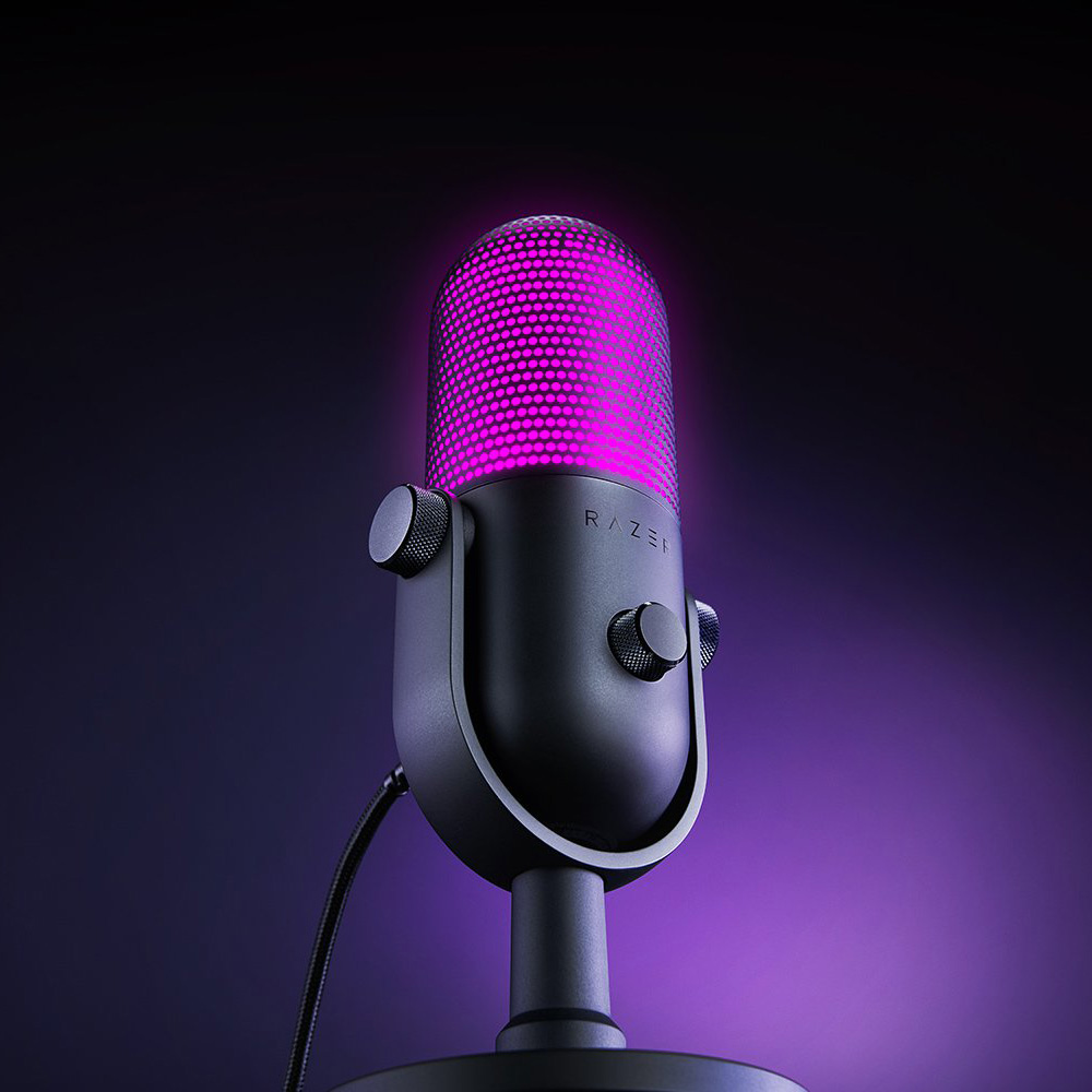 Razer Seiren V3 Chroma 96KHz/24bit USB直播麥克風(Standard-黑色)