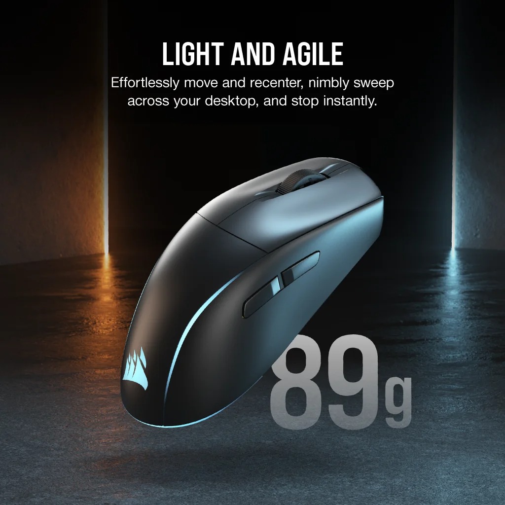 Corsair M75 Wireless Lightweight RGB 超輕量 無線遊戲滑鼠(黑色)