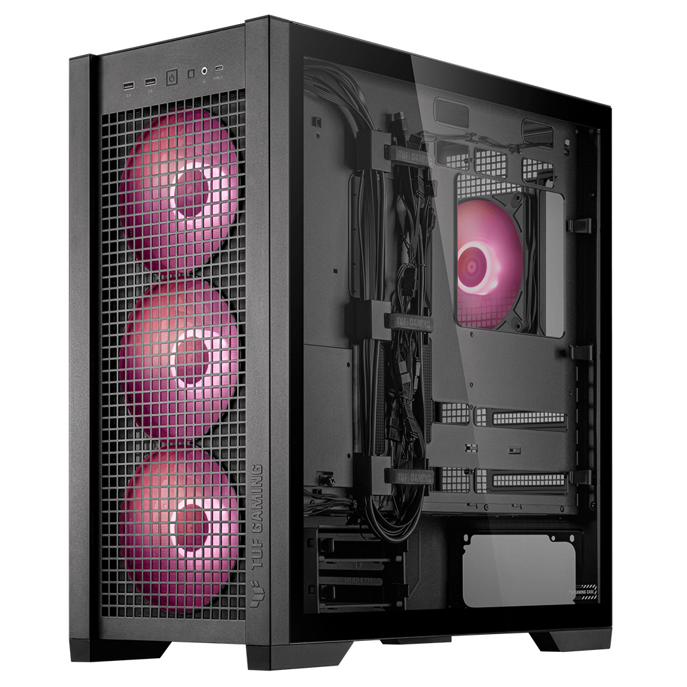ASUS TUF GAMING GT302 ARGB E-ATX 中塔機箱(黑色)
