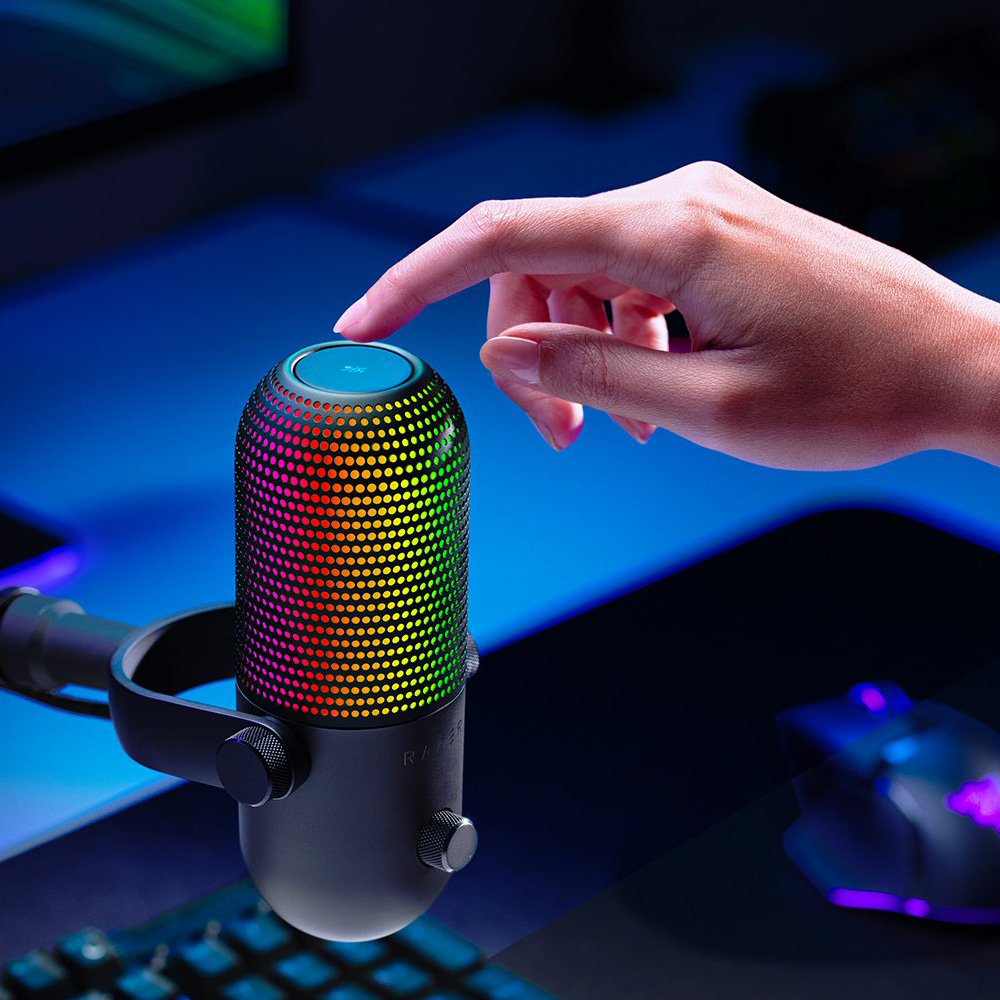 Razer Seiren V3 Chroma 96KHz/24bit USB直播麥克風(Standard-黑色)