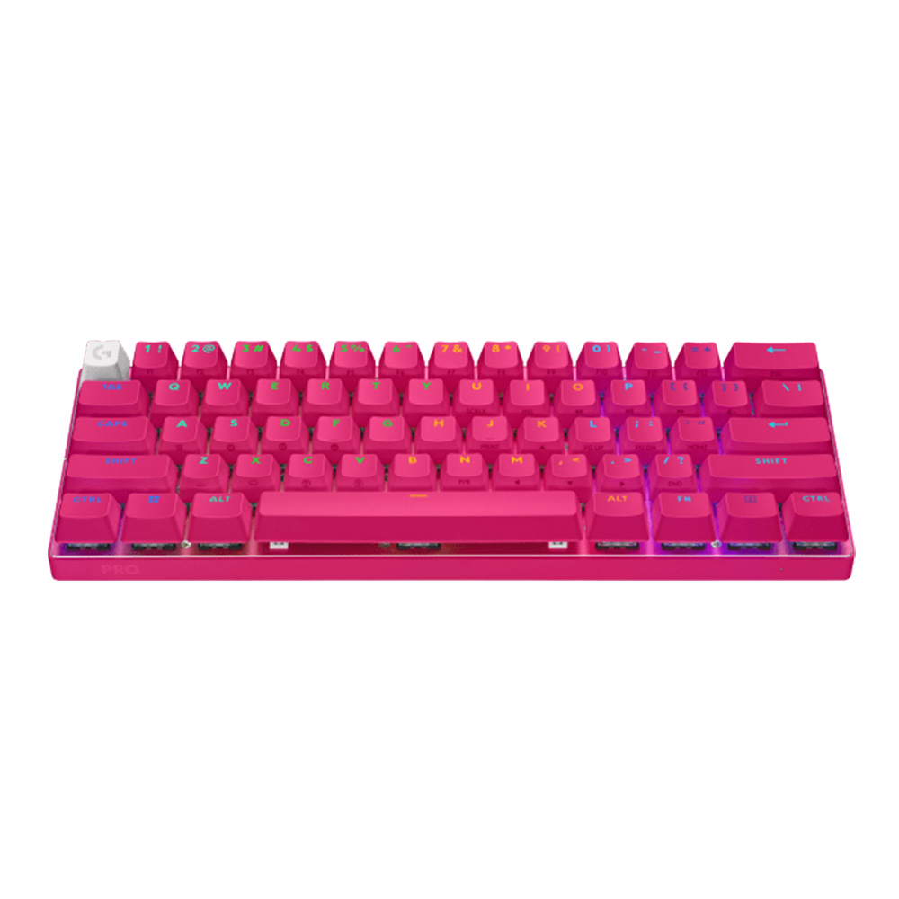 Logitech G PRO X 60 Lightspeed 無線遊戲鍵盤(洋紅色-光學觸感軸)