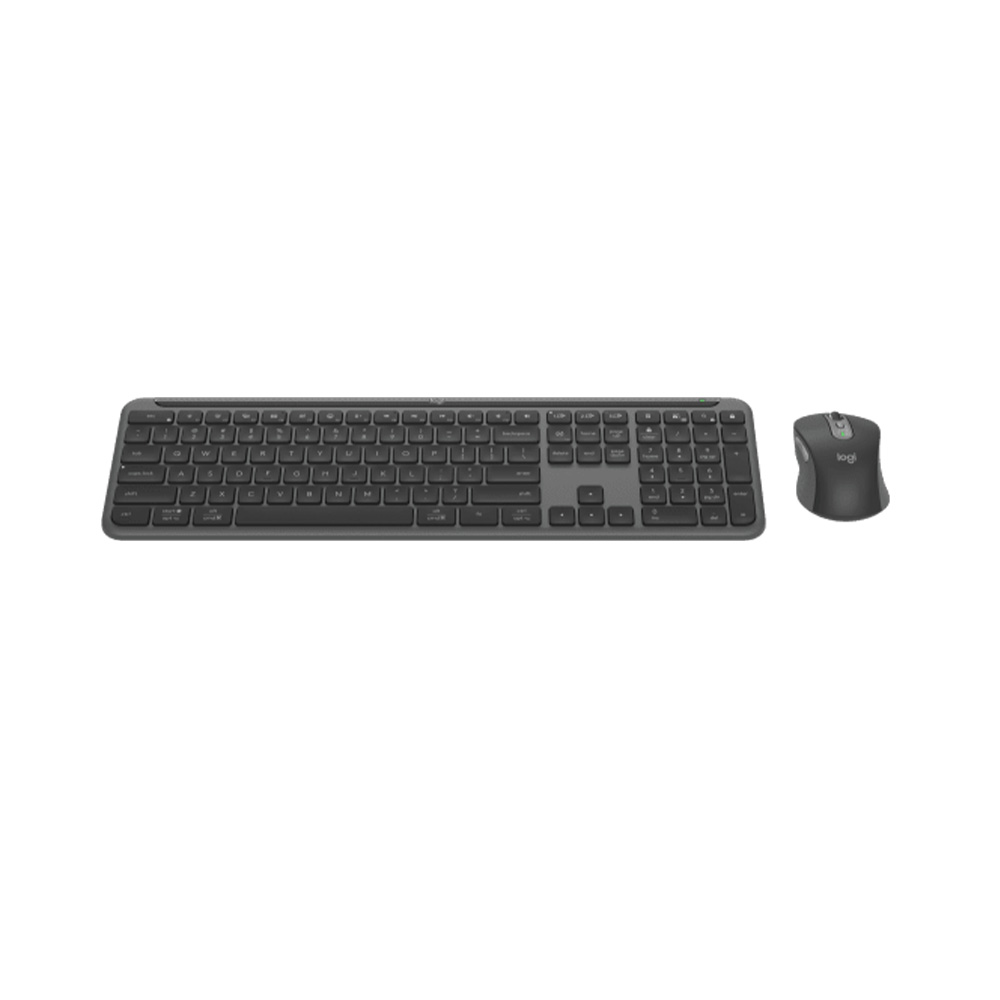 Logitech MK950 無線纖薄靜音鍵鼠組(石墨灰)