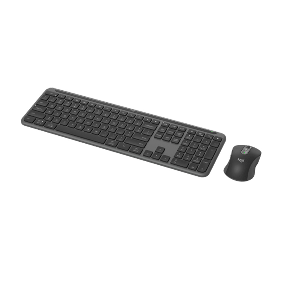Logitech MK950 無線纖薄靜音鍵鼠組(石墨灰)