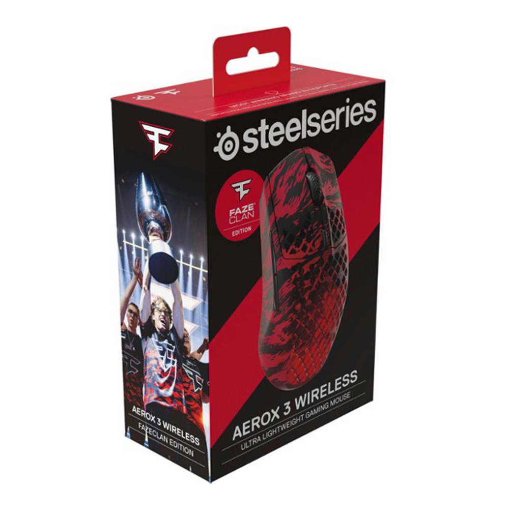 SteelSeries Aerox 3 Wireless FaZe Clan Limited Edition 超輕量無線遊戲滑鼠