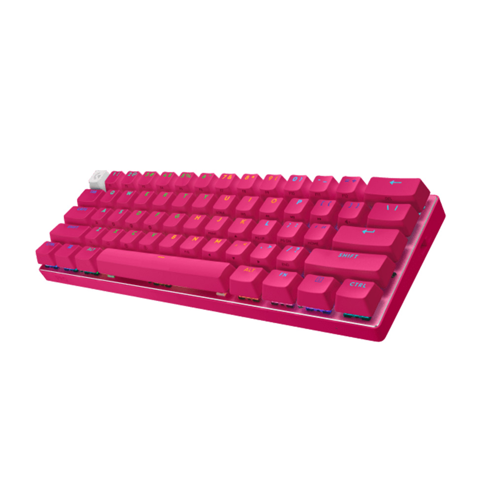 Logitech G PRO X 60 Lightspeed 無線遊戲鍵盤(洋紅色-光學觸感軸)