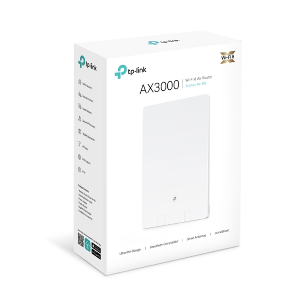 TP-Link Archer Air R5 AX3000 WiFi 6 Air Mesh 路由器(一件裝)