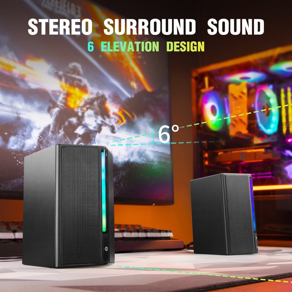 FIFINE AMPLIGAME A20 RGB 2.0聲道 電競喇叭