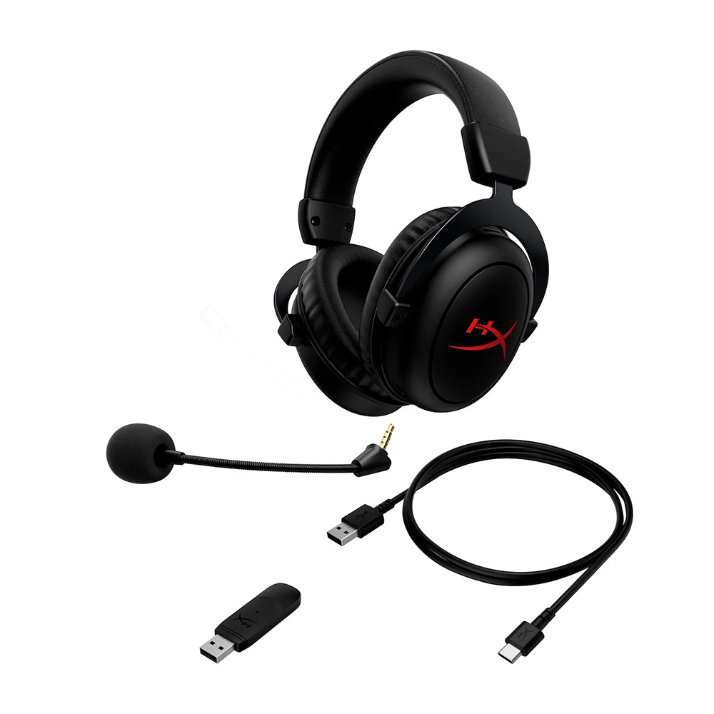 HyperX Cloud II Core Wireless 無線遊戲耳機(黑色)