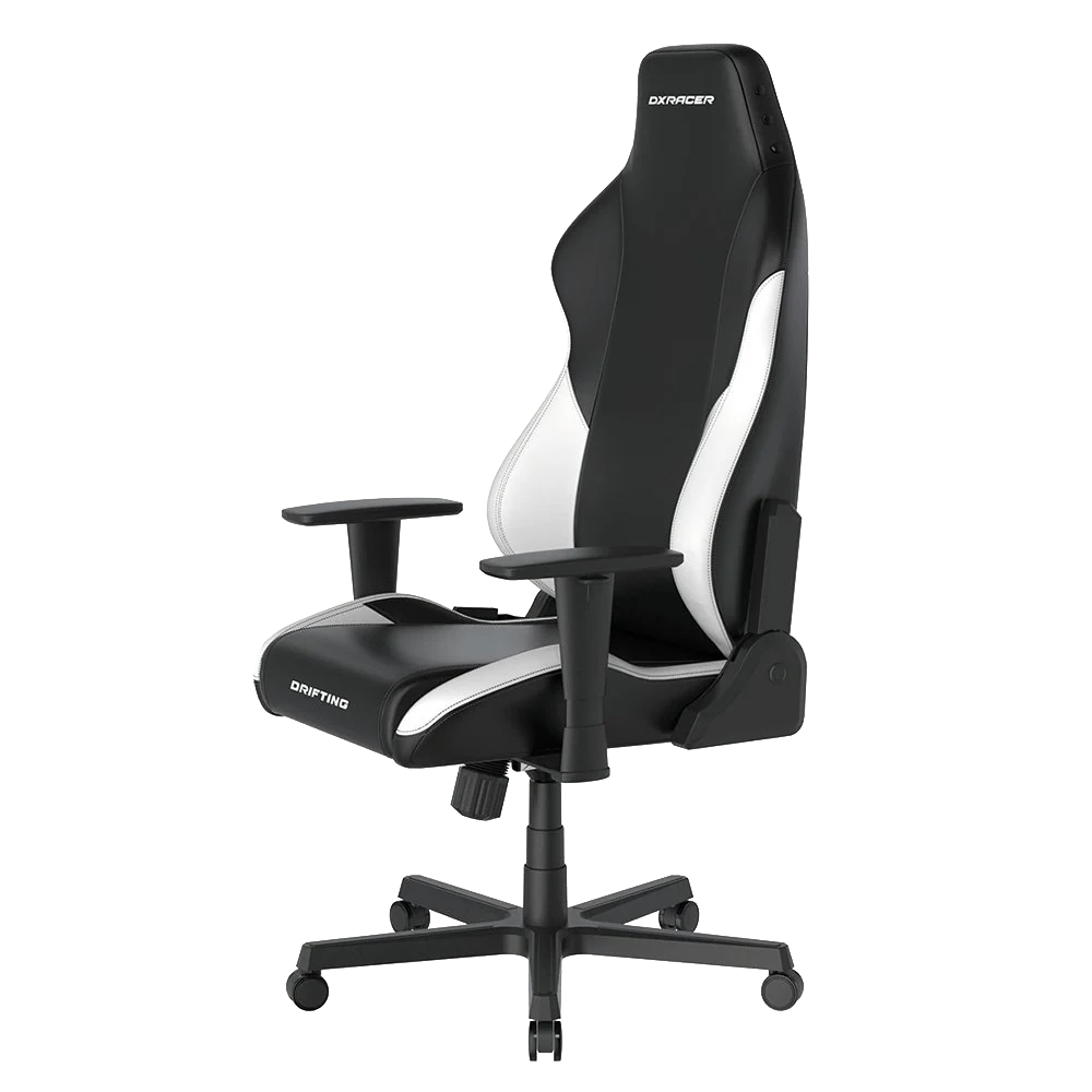 C328C DXRacer Drifting 人體工學高背電競椅(黑白色EPU皮革)