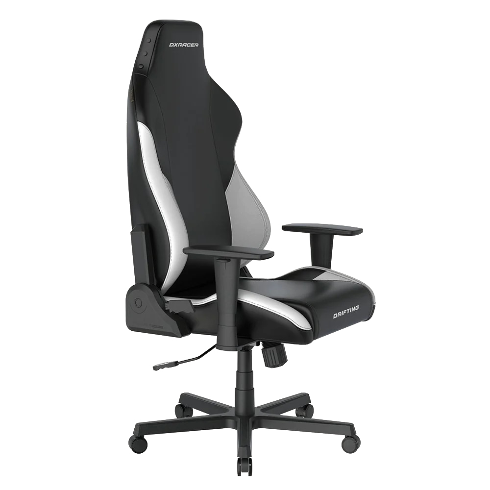 C328C DXRacer Drifting 人體工學高背電競椅(黑白色EPU皮革)