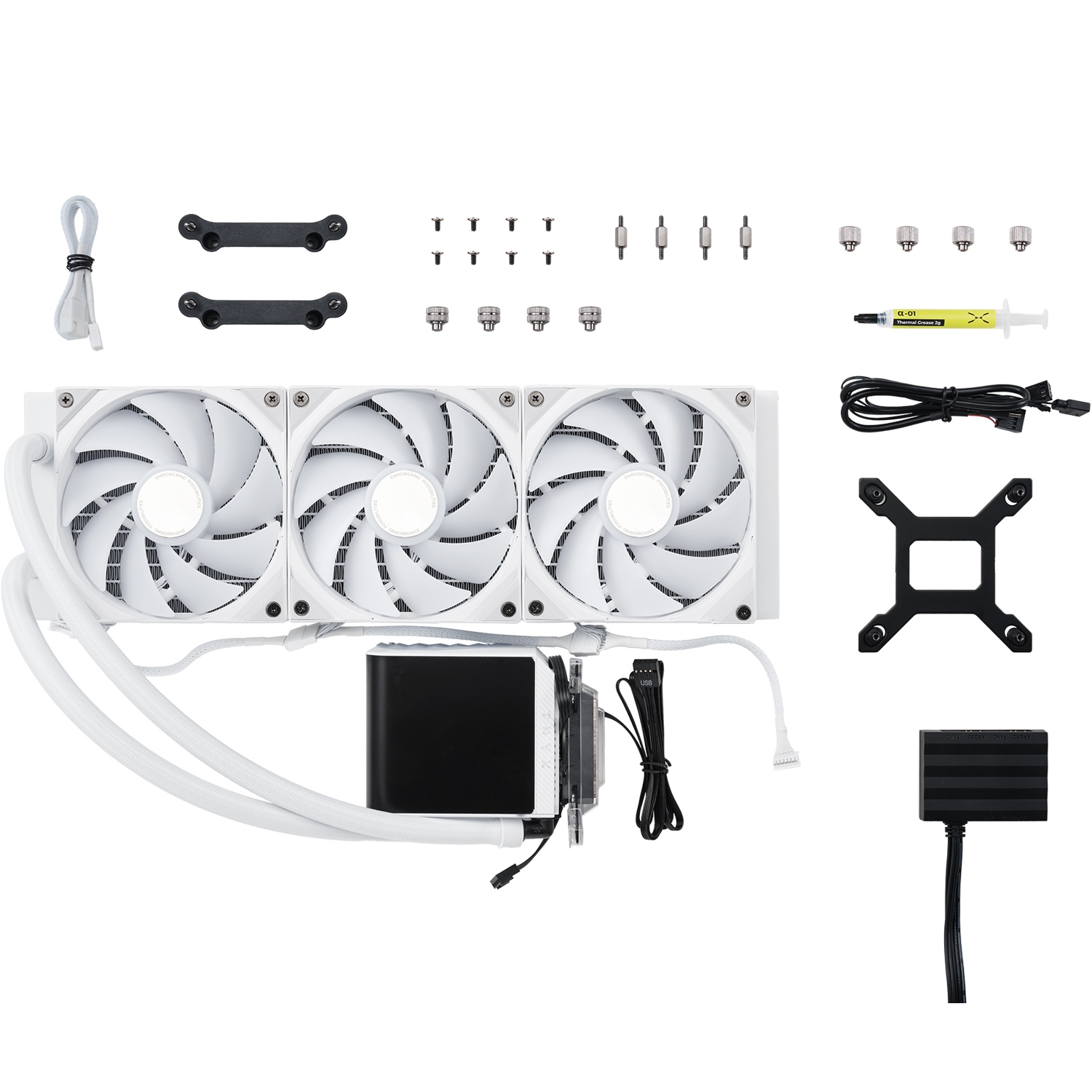 TRYX PANORAMA ARGB 360  L形屏幕 水冷散熱器(白色-ARGB)