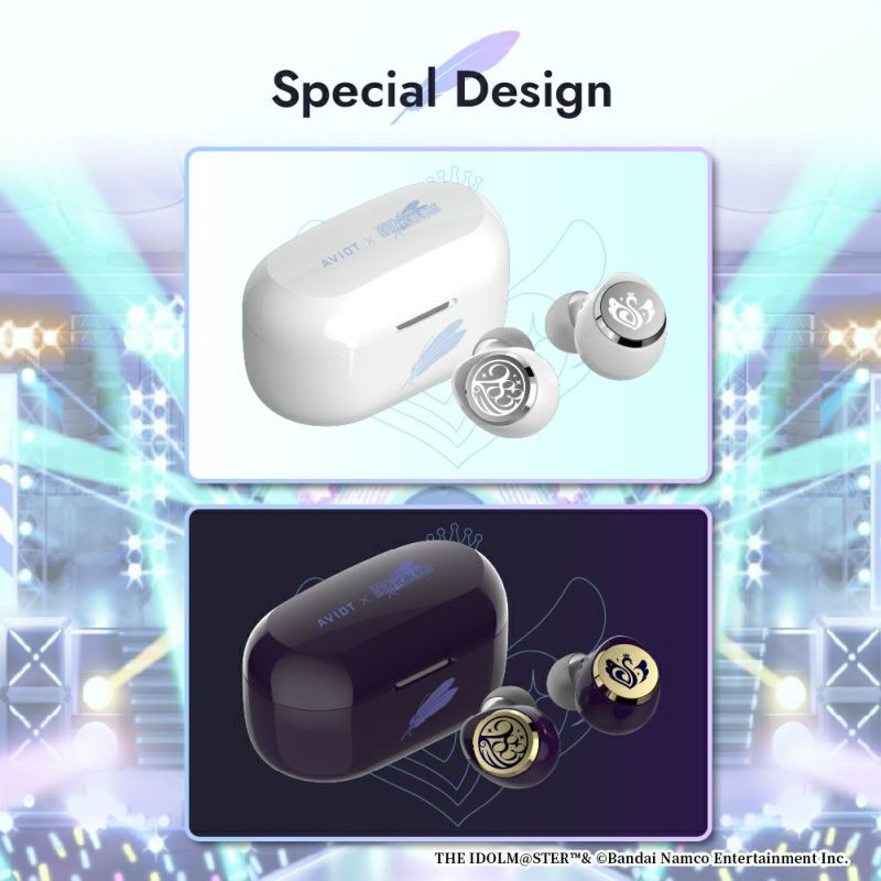 AVIOT TE-D01v THE IDOLM@STER 《偶像大師 閃耀色彩 》系列 無線藍芽耳機(夜幕-Night Fall)