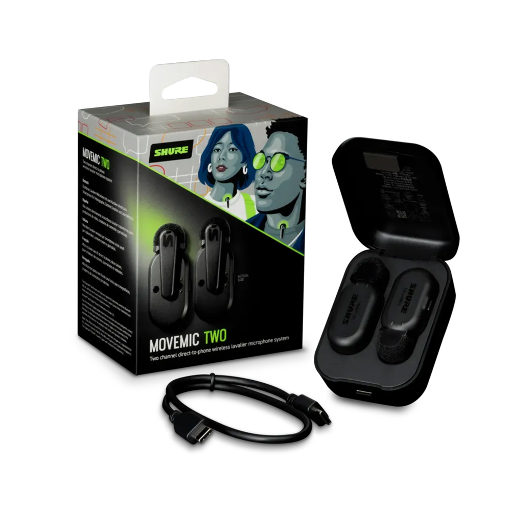 Shure MoveMic Two MV-TWO-Z6 領夾式麥克風(雙咪)