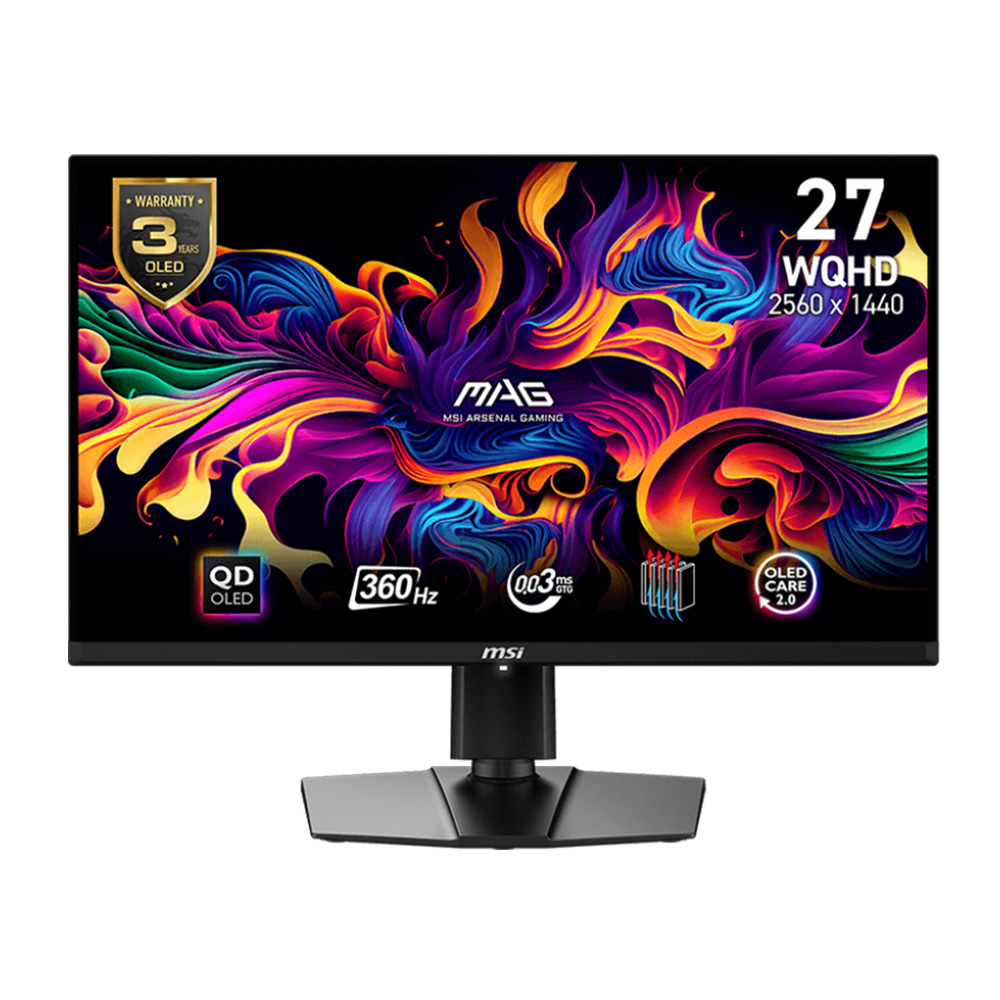 MSI MAG 271QPX QD-OLED E2 27吋 2K QHD 240Hz QD-OLED HDMI 2.1 電競顯示器