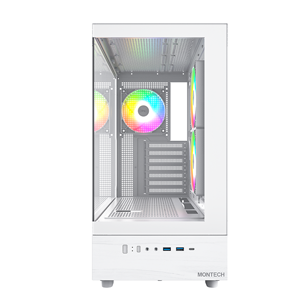 Montech XR 全景式 ATX機箱(白色-MO-CA-XR-WH)