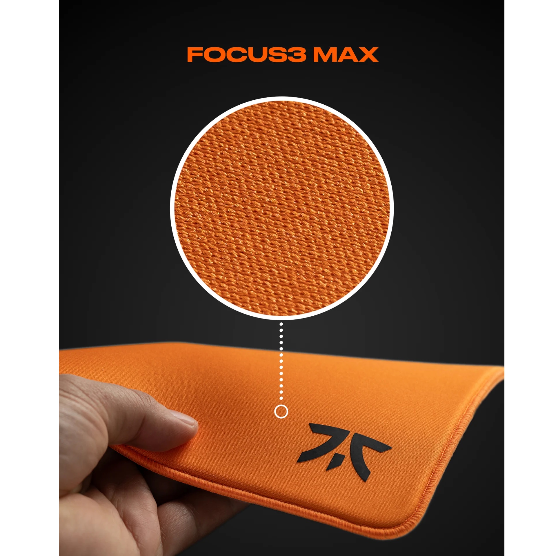 Fnatic Focus 3 Max 電競滑鼠墊(XL 480X480X6MM-Sunrise Orange)