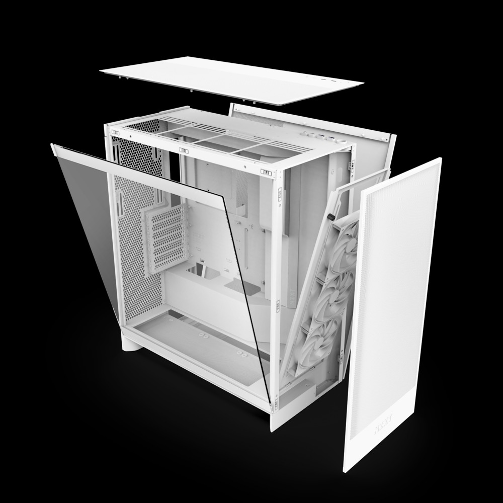 NZXT H7 Flow 2024 Edition ATX機箱(白色-無光)