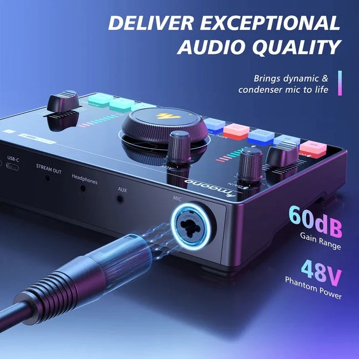 Maono AMC2 NEO 一站式串流音訊混音器和音效卡