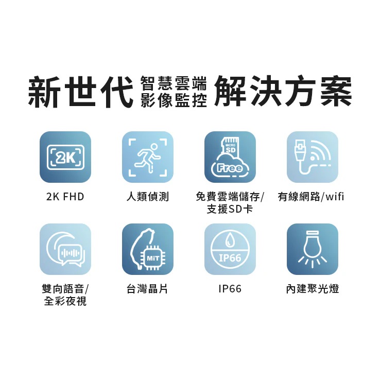 SpotCam BCW1 防水全彩夜視帶聚光燈槍型 商用雲端攝影機（戶外適用）