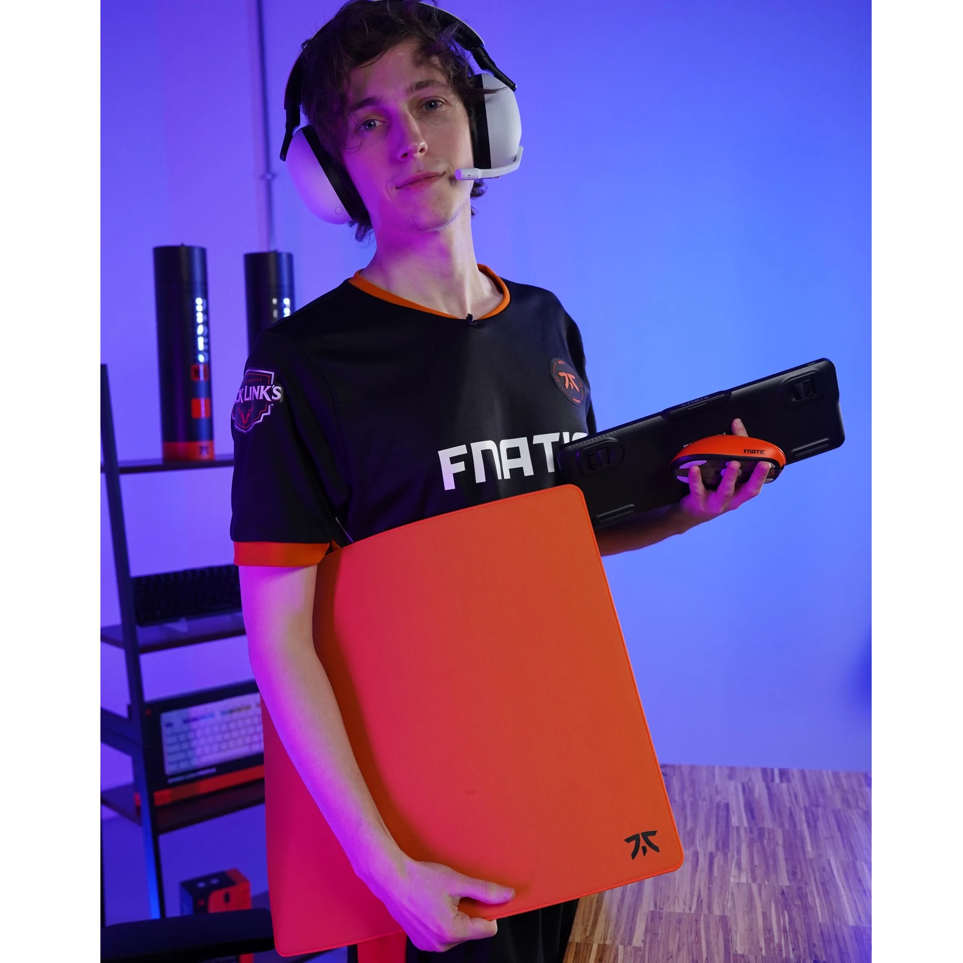 Fnatic Focus 3 Max 電競滑鼠墊(XL 480X480X6MM-Sunrise Orange)