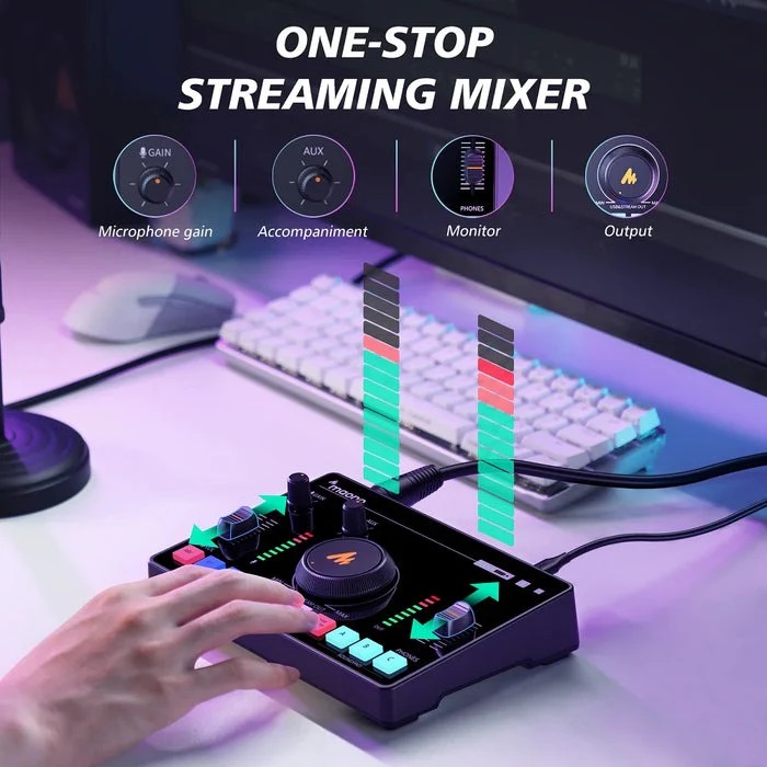 Maono AMC2 NEO 一站式串流音訊混音器和音效卡
