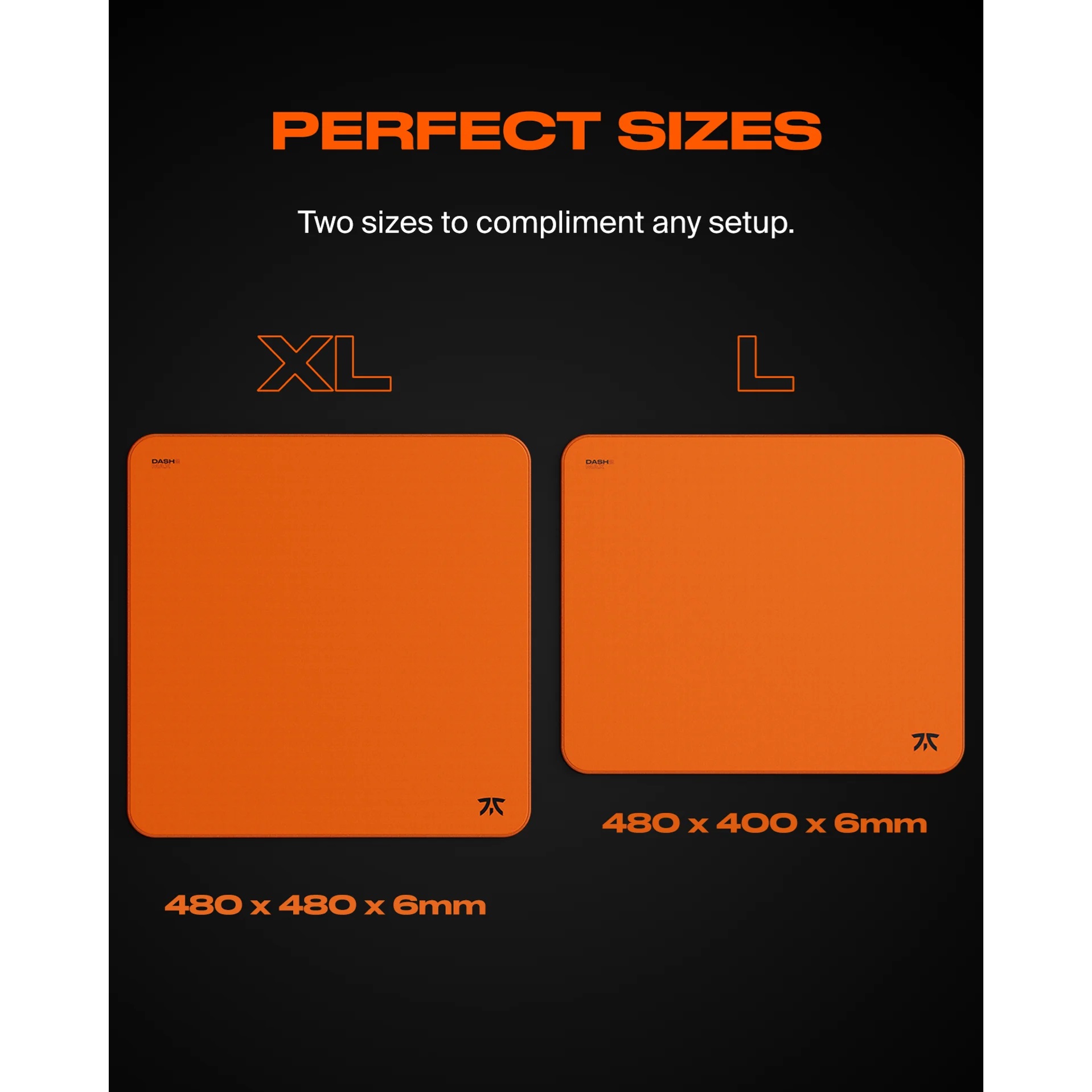 Fnatic Dash V2 Max 電競滑鼠墊(XL 480X480X6MM-Sunset Orange)
