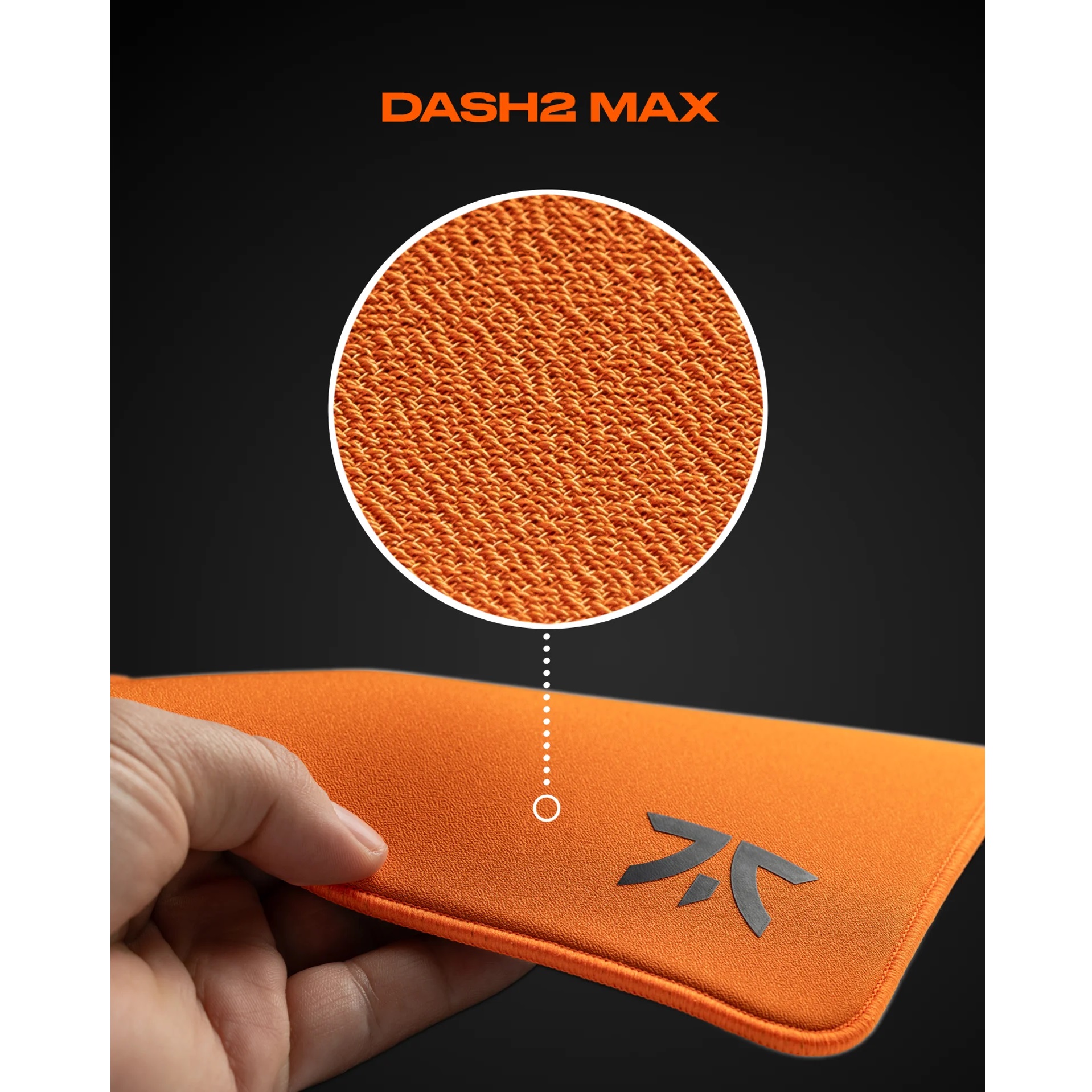 Fnatic Dash V2 Max 電競滑鼠墊(XL 480X480X6MM-Sunset Orange)