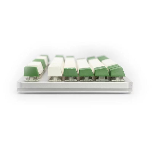 Tai-Hao Doubleshot ABS/Cubic Profile/115 Keycaps/1 Key Puller (T01WH205)(White+Green - 附日文碼 正刻)