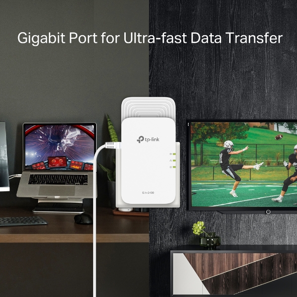 TP-Link PGW2440 KIT Wireless-AX1800 G.hn Powerline制式電力線橋接器(WiFi6)