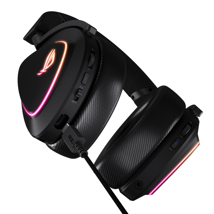 ASUS ROG DELTA II 三模 RGB 無線電競耳機(支援PS5)(黑色)