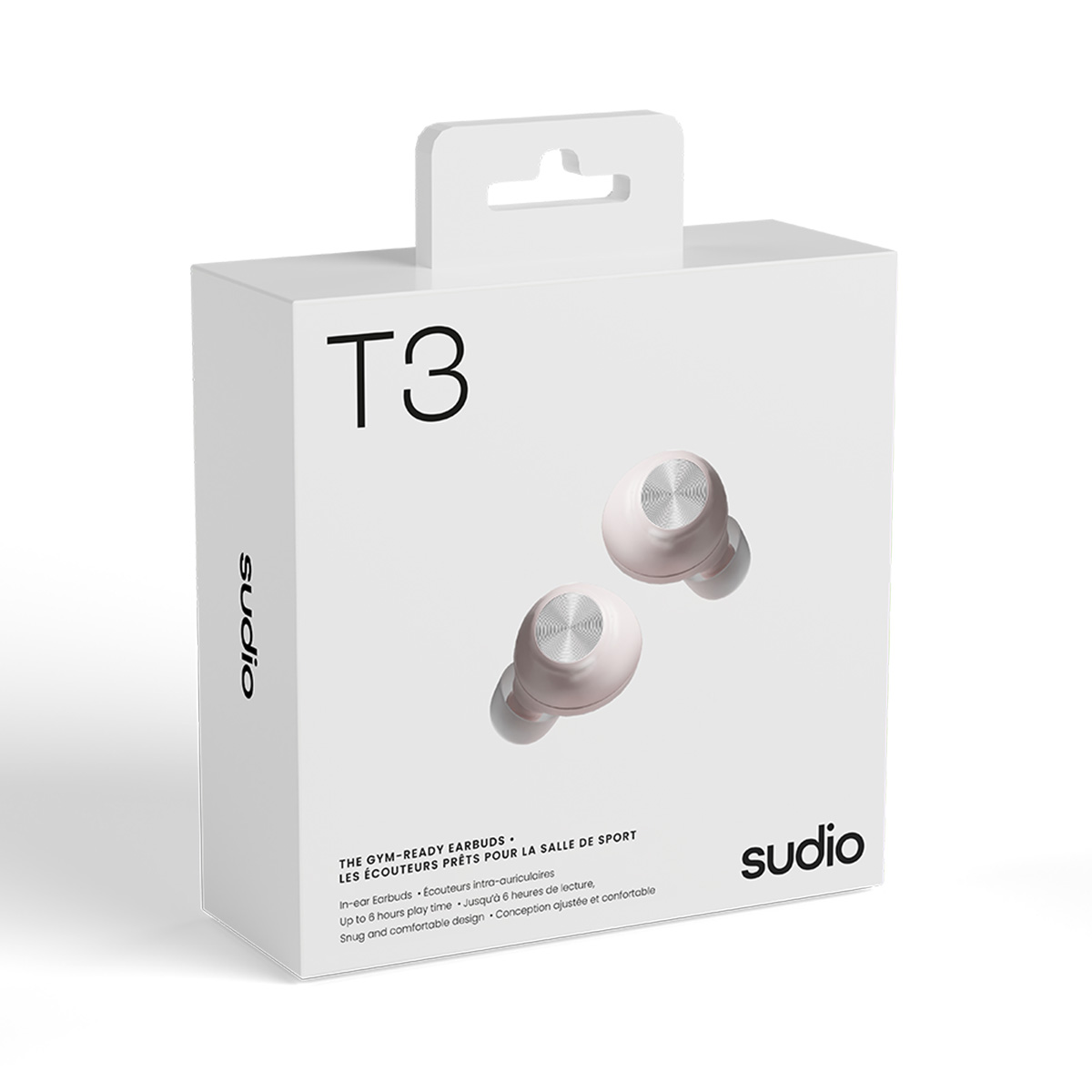 Sudio T3 藍牙5.4無線耳機(櫻花粉)