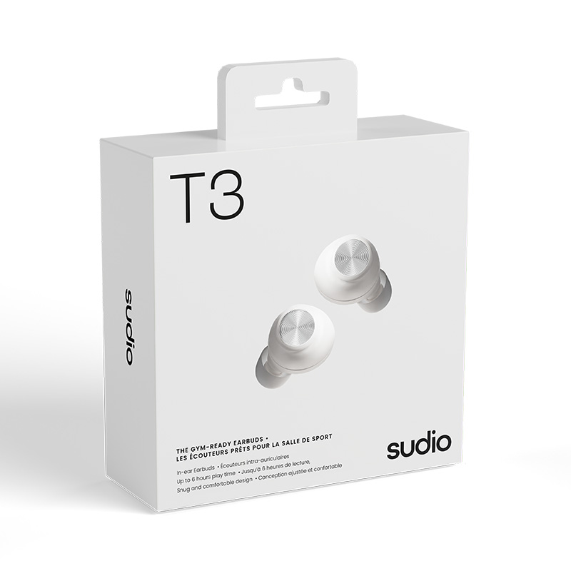Sudio T3 藍牙5.4無線耳機(亮白)