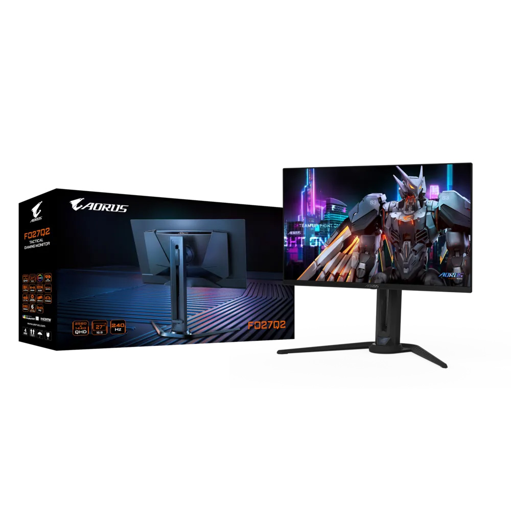 Gigabyte AORUS FO27Q2 27吋 2K QHD 240Hz QD-OLED KVM 0.03ms 電競顯示器