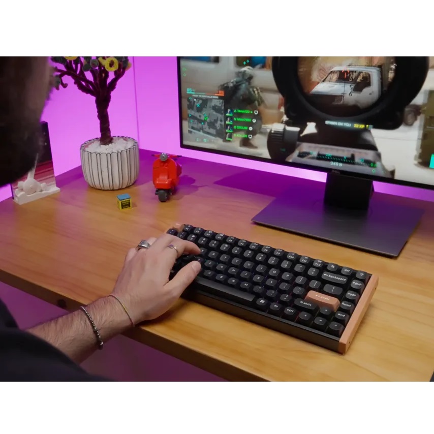 Keychron K2 HE (K2H-J1) QMK 三模 無線磁軸鍵盤(普通版-黑鋁框)
