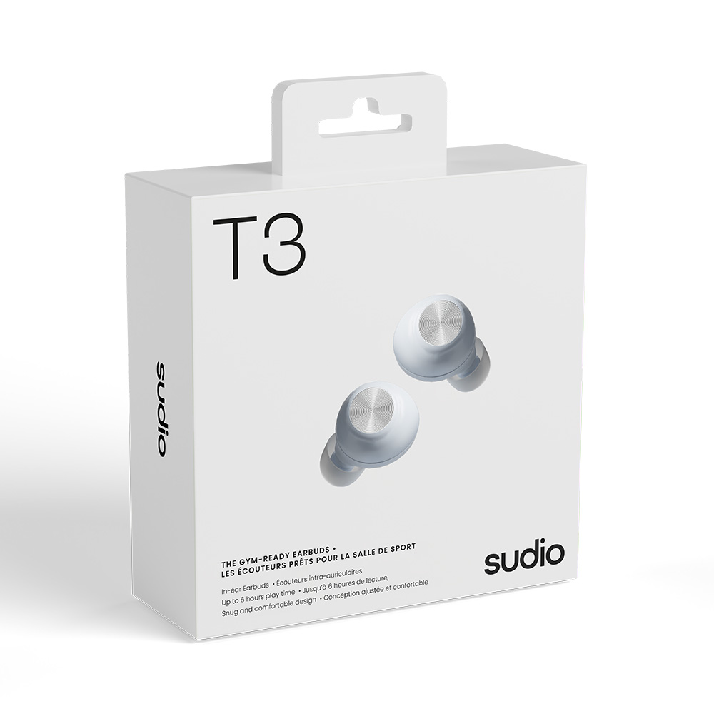 Sudio T3 藍牙5.4無線耳機(粉藍)