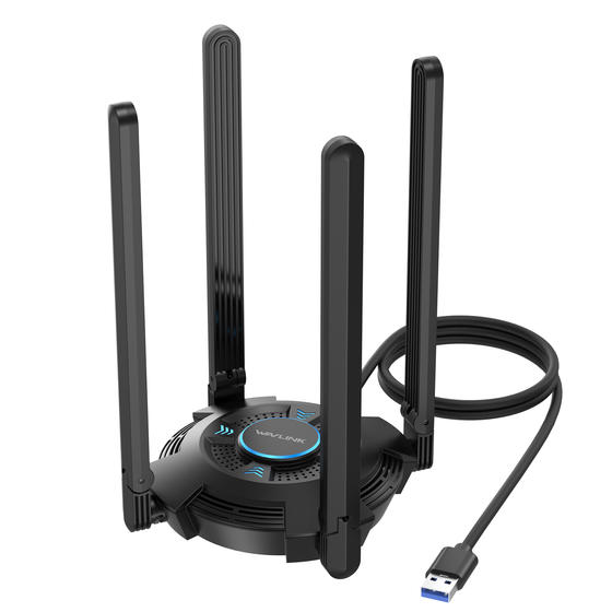 Wavlink AX5400 WiFi 6E USB3.0 Adapter with 4x5dBi Antennas(WL-WN695X2)