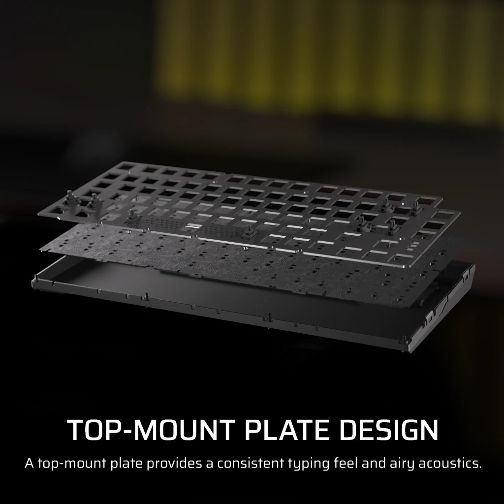 Corsair K65 PLUS Wireless 75% RGB 三模機械式遊戲鍵盤(觸感黃軸)
