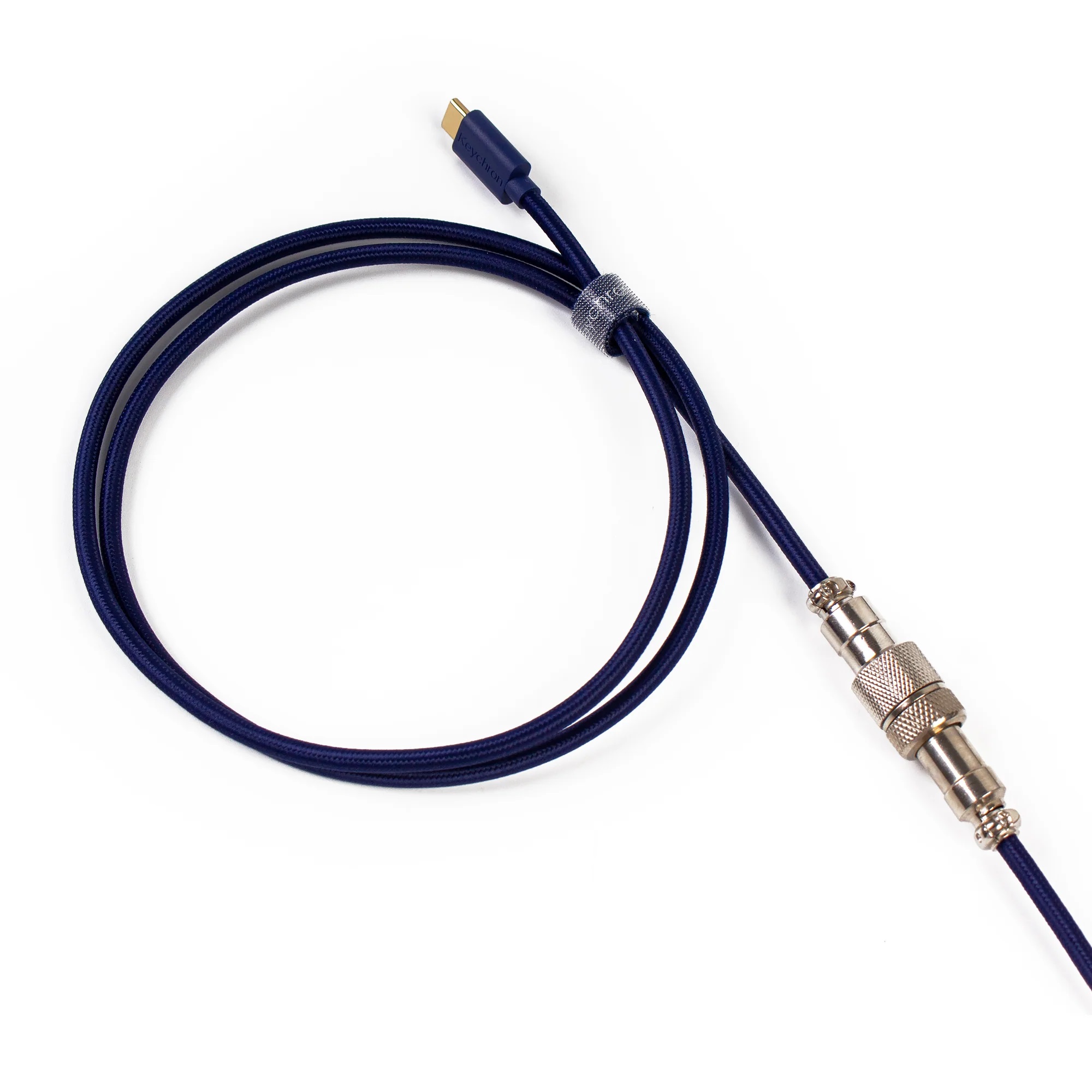 Keychron 定制編織USB-C捲線 (Cab-L)(藍色)