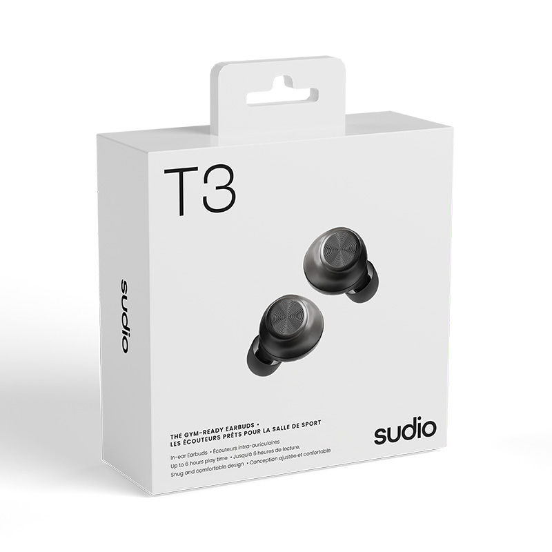 Sudio T3 藍牙5.4無線耳機(經典黑)