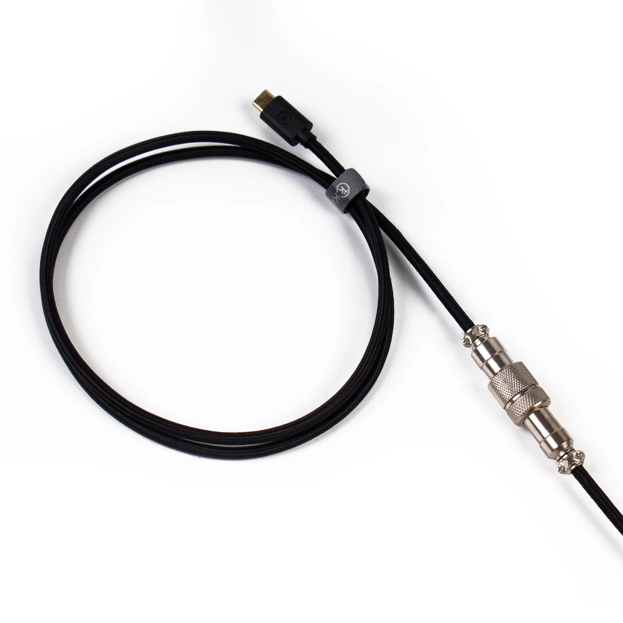 Keychron 定制編織USB-C捲線 (Cab-B)(黑色)