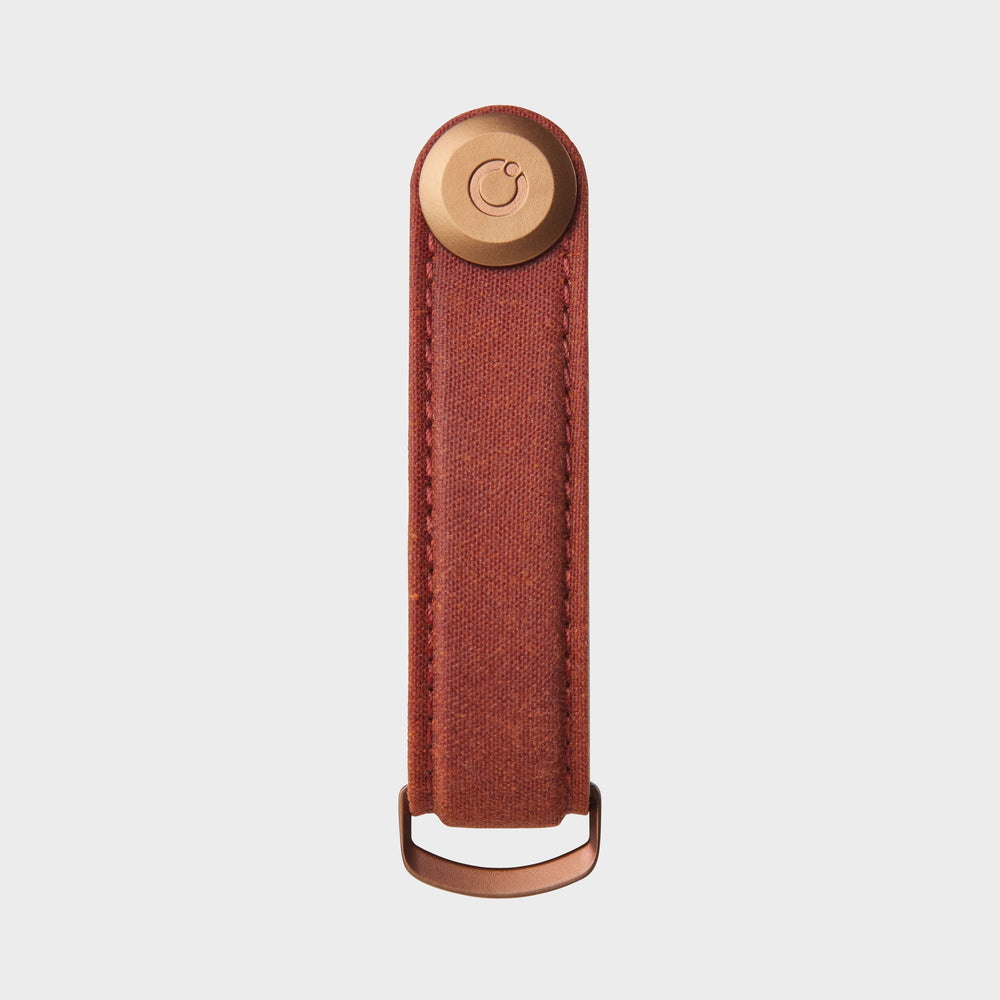 Orbitkey Waxed Canvas Key Organiser 鎖匙收納帶(磚紅)
