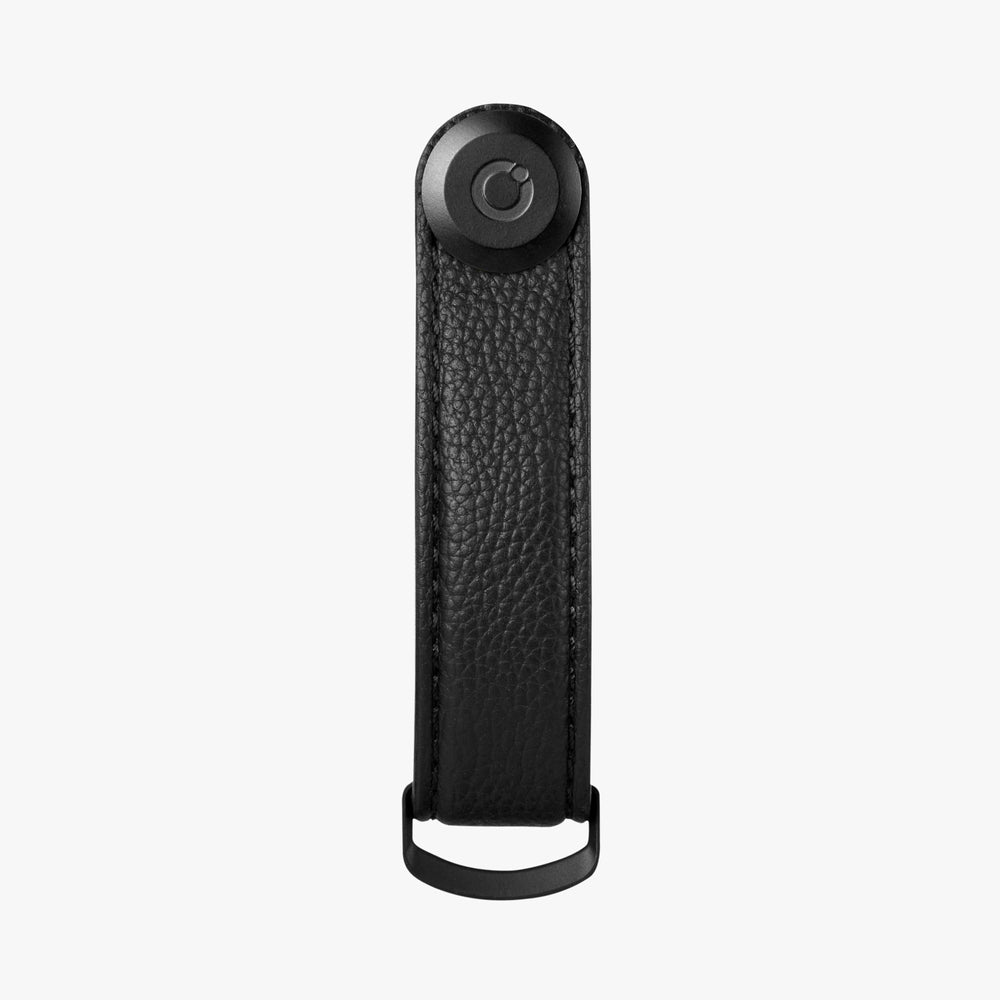 Orbitkey Pebbled Leather Key Organiser 荔枝皮鎖匙收納帶(黑色)