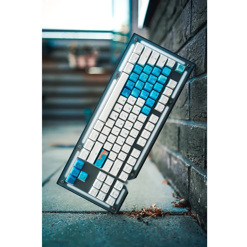 Tai-Hao Doubleshot ABS/BOBO Profile/149 Keycaps/1 Key Puller (B11WH011)(Coastal Blue)